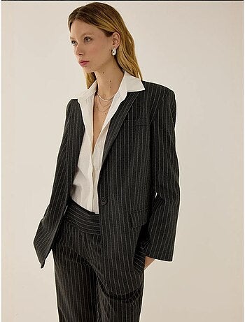 Blazer à fines rayures reece