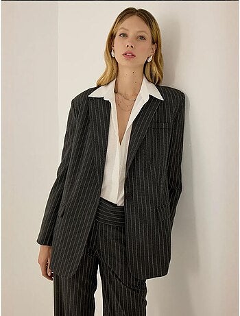Blazer à fines rayures reece