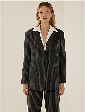 Blazer à fines rayures reece