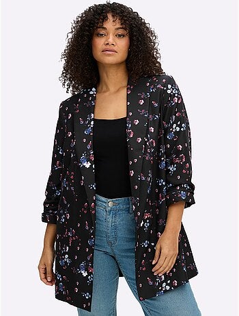 Blazer à Fleurs - Taille Standard - Sheego
