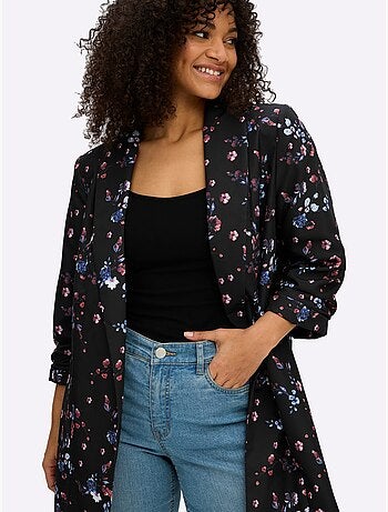 Blazer à Fleurs - Taille Standard - Sheego