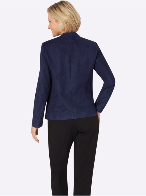Blazer à glissière avec col montant et poches plaquées - Taille standard - Moda Vilona - Kiabi