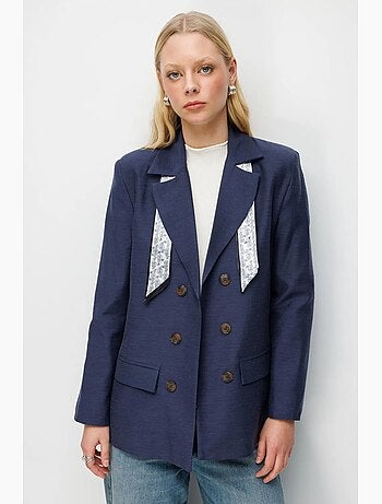 Blazer à manches longues et patch mixray