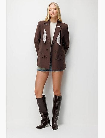 Blazer à manches longues et patch mixray