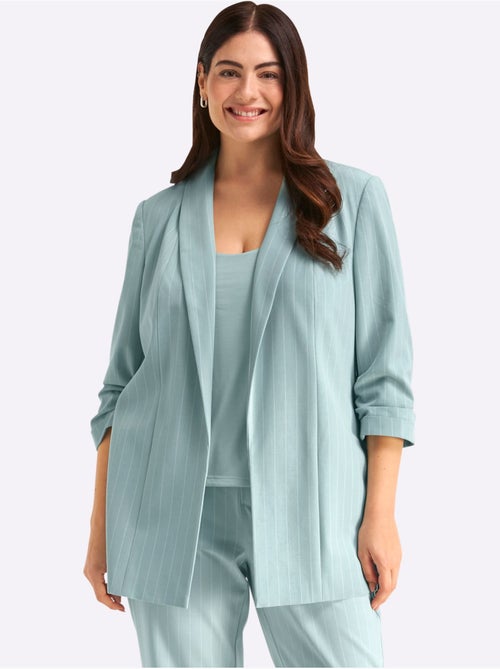 Blazer à Rayures - Taille Standard - Sheego - Kiabi