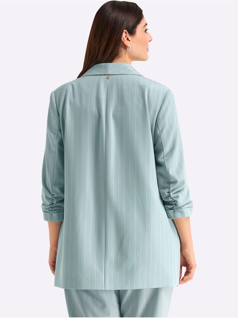 Blazer à Rayures - Taille Standard - Sheego Bleu Beige Bleu - Kiabi
