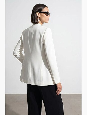 Blazer ajusté en crêpe dilvin
