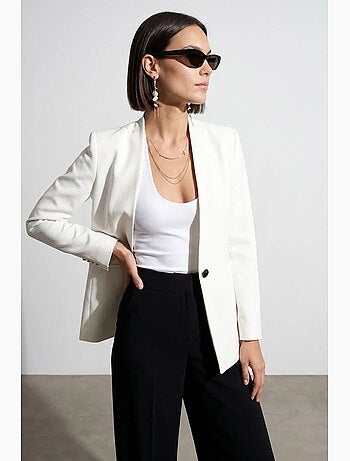 Blazer ajusté en crêpe dilvin