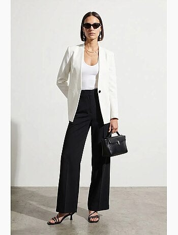 Blazer ajusté en crêpe dilvin