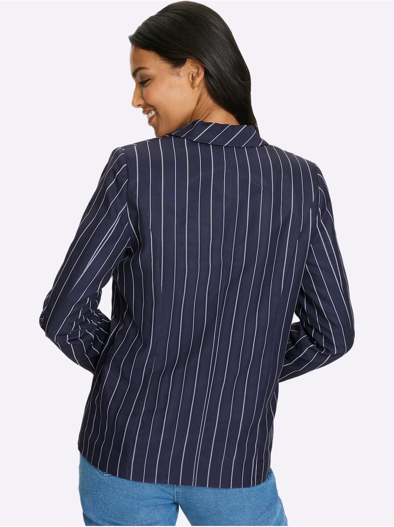 Blazer Allure Marine - Taille Standard - Moda Vilona Bleu Blanc - Kiabi