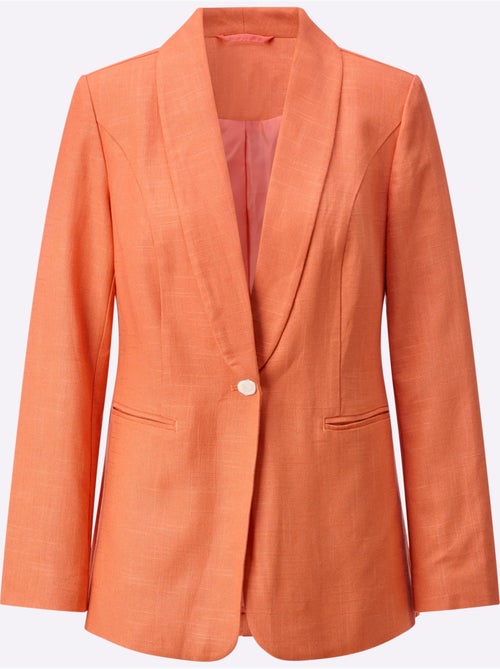 Blazer Avec Viscose - Taille Standard - Helline - Kiabi Blazer Avec Viscose - Taille Standard - Helline - Kiabi