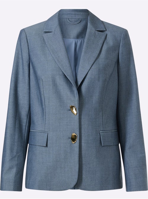 Blazer bel aspect chiné - taille standard - helline - Kiabi