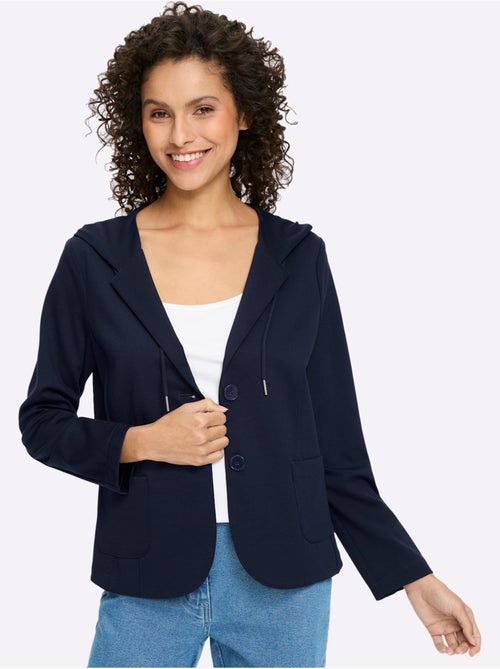 Blazer Belle Qualité Interlock - Taille Standard - Helline - Kiabi Blazer Belle Qualité Interlock - Taille Standard - Helline - Kiabi