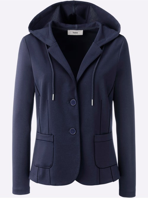 Blazer Belle Qualité Interlock - Taille Standard - Helline - Kiabi Blazer Belle Qualité Interlock - Taille Standard - Helline - Kiabi