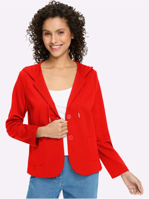 Blazer Belle Qualité Interlock - Taille Standard - Helline - Kiabi Blazer Belle Qualité Interlock - Taille Standard - Helline - Kiabi