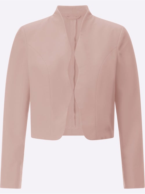 Blazer boléro avec col montant et emmanchures arrondies - Taille standard - Moda Vilona - Kiabi Blazer boléro avec col montant et emmanchures arrondies - Taille standard - Moda Vilona - Kiabi