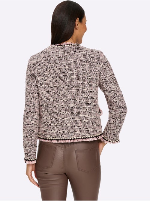 Blazer Bouclé Aspect Bouclé élégant - Taille Standard - Helline - Kiabi Blazer Bouclé Aspect Bouclé élégant - Taille Standard - Helline - Kiabi