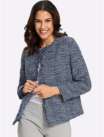 Blazer bouclé aspect bouclé élégant - taille standard - witt