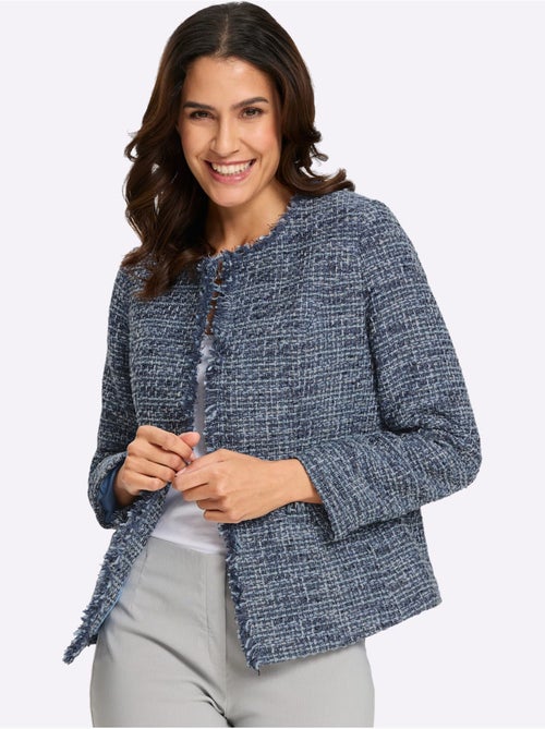 Blazer bouclé aspect bouclé élégant - taille standard - witt - Kiabi Blazer bouclé aspect bouclé élégant - taille standard - witt - Kiabi