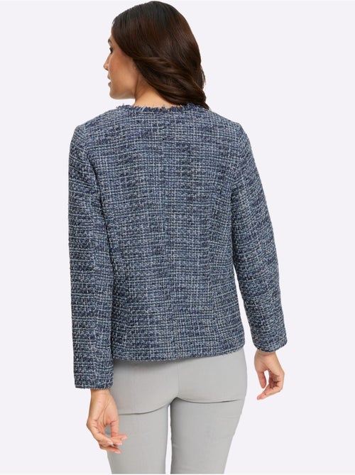 Blazer bouclé aspect bouclé élégant - taille standard - witt - Kiabi Blazer bouclé aspect bouclé élégant - taille standard - witt - Kiabi