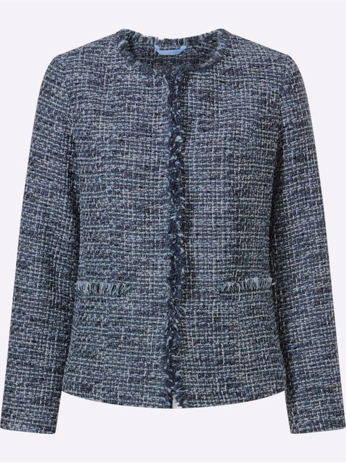 Blazer bouclé aspect bouclé élégant - taille standard - witt - Kiabi Blazer bouclé aspect bouclé élégant - taille standard - witt - Kiabi