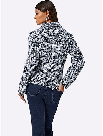 Blazer Bouclé Mélange De Cotons Agréable à Porter - Taille Standard - Helline