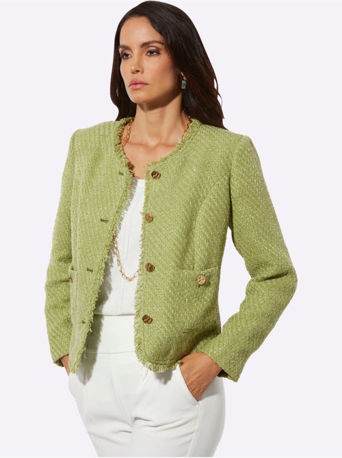 Blazer Bouclé Qualité Bouclé Légère - Taille Standard - Helline - Kiabi Blazer Bouclé Qualité Bouclé Légère - Taille Standard - Helline - Kiabi