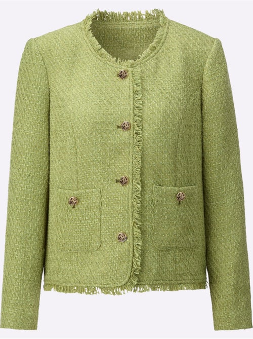 Blazer Bouclé Qualité Bouclé Légère - Taille Standard - Helline - Kiabi Blazer Bouclé Qualité Bouclé Légère - Taille Standard - Helline - Kiabi