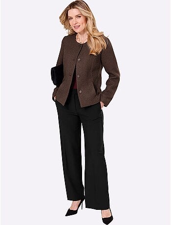 Blazer bouclé qualité bouclé tendance - taille standard - moda vilona