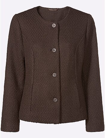 Blazer bouclé qualité bouclé tendance - taille standard - moda vilona