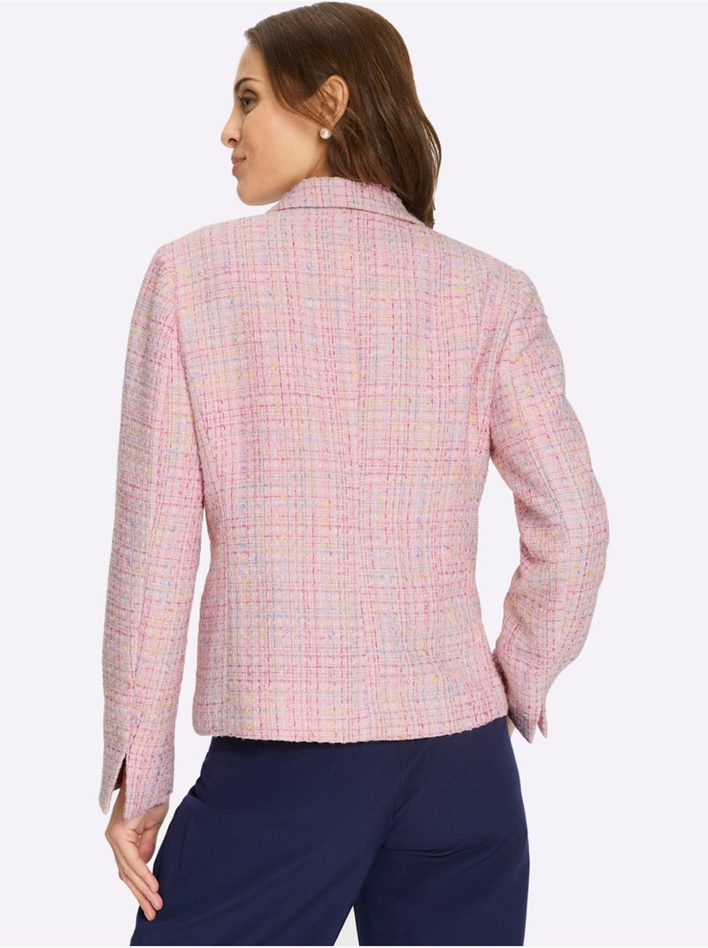 Blazer bouclé qualité bouclée - taille standard - witt Rose clair - Kiabi