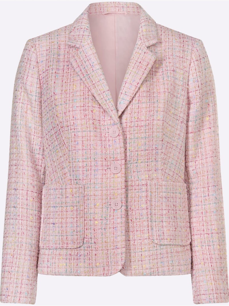 Blazer bouclé qualité bouclée - taille standard - witt Rose clair - Kiabi