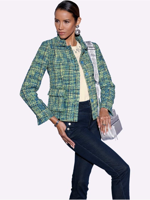 Blazer Bouclé Qualité Joliment Chatoyante - Taille Standard - Helline - Kiabi Blazer Bouclé Qualité Joliment Chatoyante - Taille Standard - Helline - Kiabi
