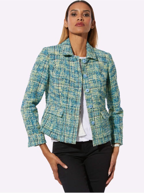 Blazer Bouclé Qualité Joliment Chatoyante - Taille Standard - Helline - Kiabi Blazer Bouclé Qualité Joliment Chatoyante - Taille Standard - Helline - Kiabi