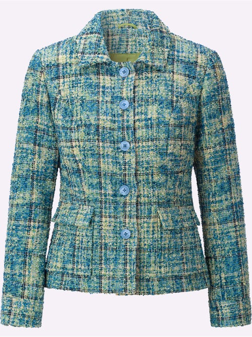 Blazer Bouclé Qualité Joliment Chatoyante - Taille Standard - Helline - Kiabi Blazer Bouclé Qualité Joliment Chatoyante - Taille Standard - Helline - Kiabi