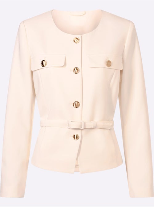 Blazer Boutons Fantaisie Dorés - Taille Standard - Helline - Kiabi Blazer Boutons Fantaisie Dorés - Taille Standard - Helline - Kiabi