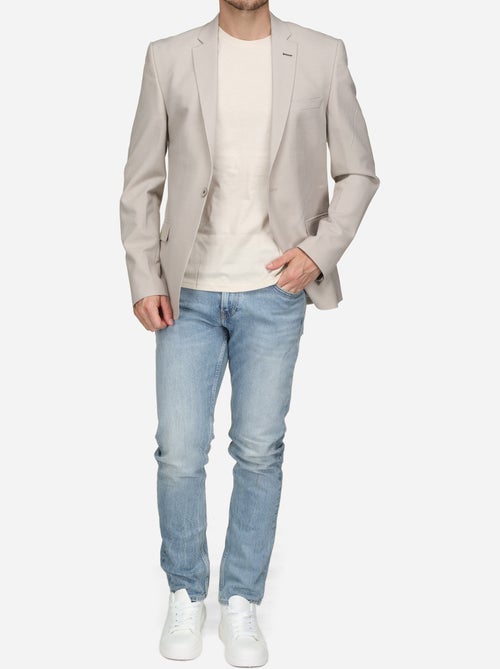 Blazer casual col tailleur - Kiabi