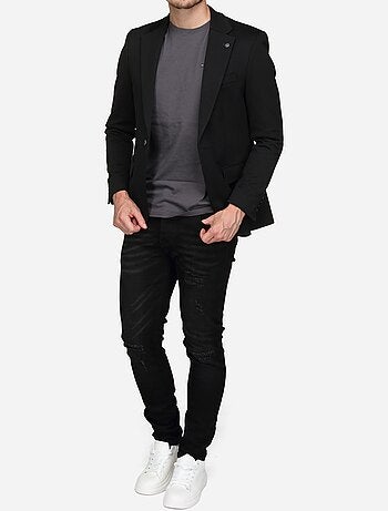 Blazer casual col tailleur
