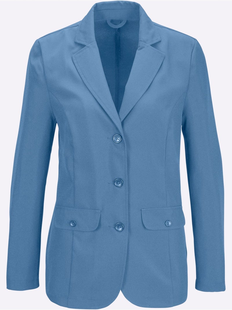 Blazer Chemisier Coupe Classique - Taille Standard - Moda Vilona Bleu - Kiabi