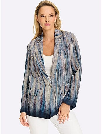 Blazer Chemisier Dégradé En Batik - Taille Standard - Helline