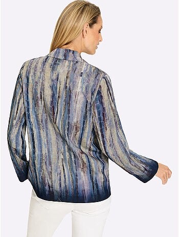 Blazer Chemisier Dégradé En Batik - Taille Standard - Helline