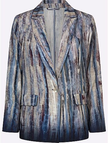 Blazer Chemisier Dégradé En Batik - Taille Standard - Helline