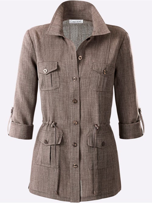 Blazer Chemisier Imitation Lin - Taille Courte - Witt - Kiabi Blazer Chemisier Imitation Lin - Taille Courte - Witt - Kiabi