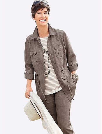 Blazer Chemisier Imitation Lin - Taille Standard - Witt
