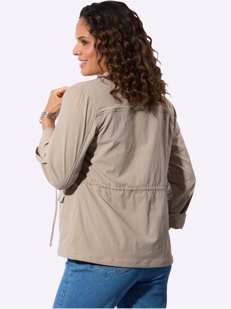 Blazer Chemisier Poches Poitrine Plaquées - Taille Standard - Witt Beige - Kiabi