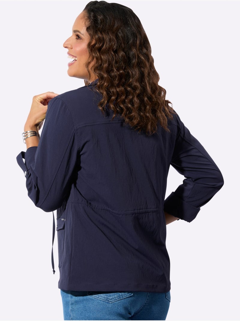 Blazer Chemisier Poches Poitrine Plaquées - Taille Standard - Witt Bleu marine - Kiabi