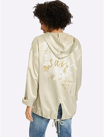 Blazer Chemisier Qualité Satin Légèrement Brillante - Taille Standard - Helline