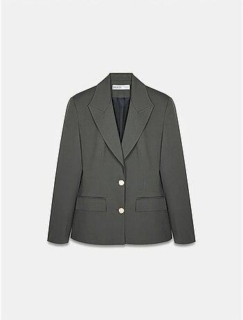 Blazer cintré en crêpe à col châle dilvin