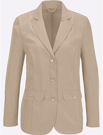 Blazer classique avec col à revers et poches à rabat - taille standard - moda vilona