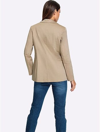 Blazer Col à Revers à Effet Affinant - Taille Standard - Helline